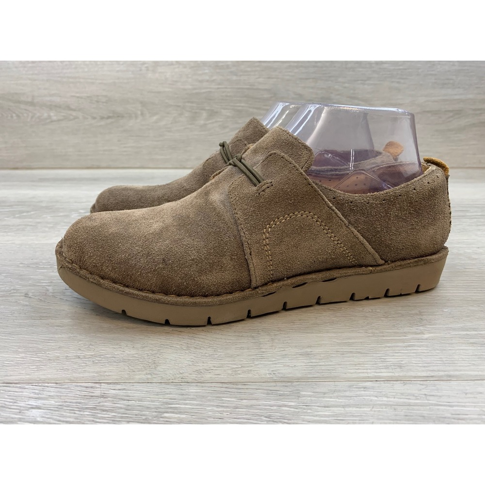 Clarks Artisan Women's Suede Loafers 7 Brown Slip On Comfort Casual Shoes - Picture 3 of 11